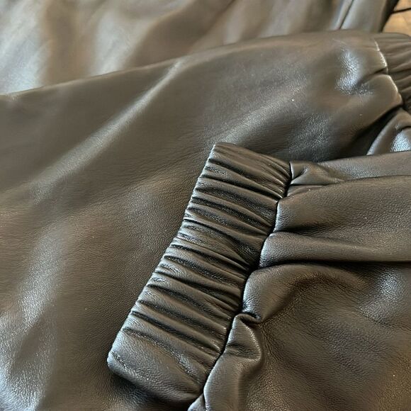 NWT INC Faux Leather Jogger Pants Black Small - Picture 8 of 13